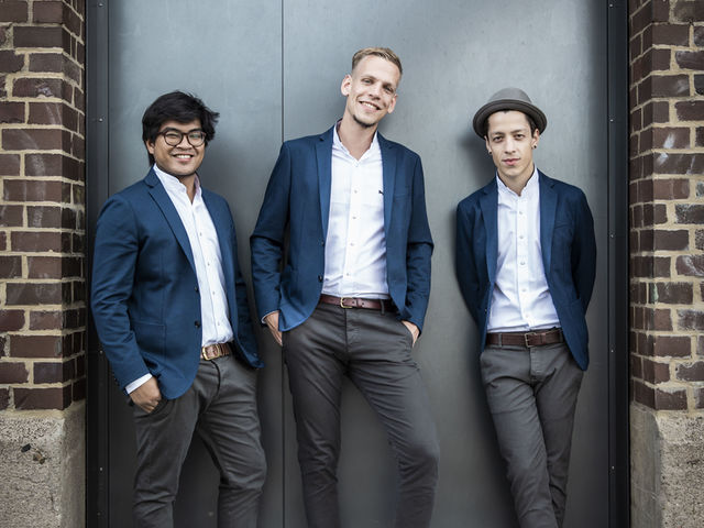 Fabelhaft Live Music Jubiläum Band Event Messe Trio Simon Mayer Percussion Niklas Esser Bass Christopher Hans Klavier Mannheim